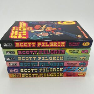 Scott Pilgrim Graphic Novel Set (Vol. 1–6, Bryan Lee O’Malley)